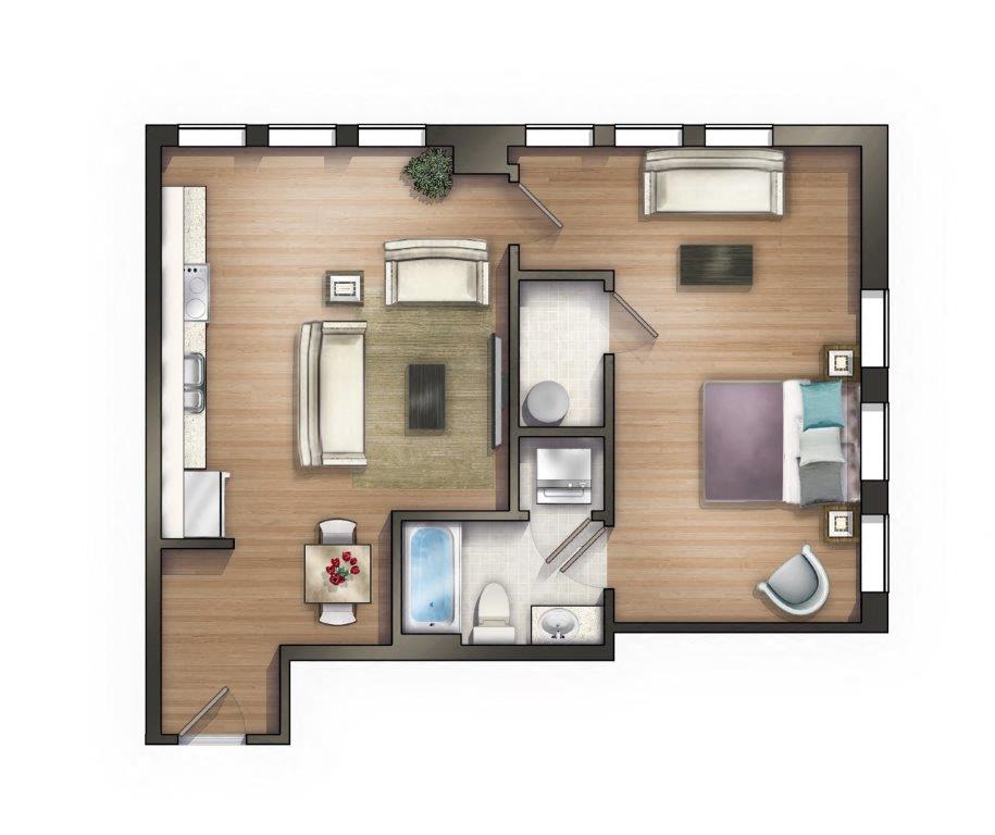 721 Broad Street, Suite 305 Studio-2 Beds Apartment for Rent - Photo Gallery 36